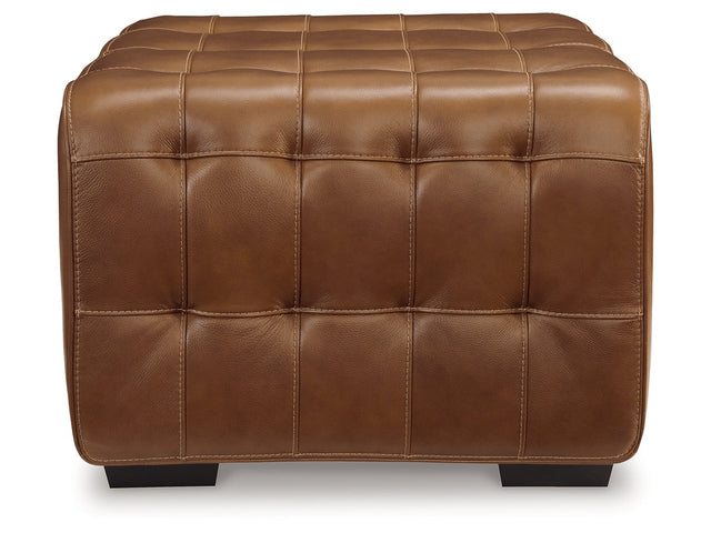 Temmpton Chocolate Oversized Accent Ottoman - Ornate Home