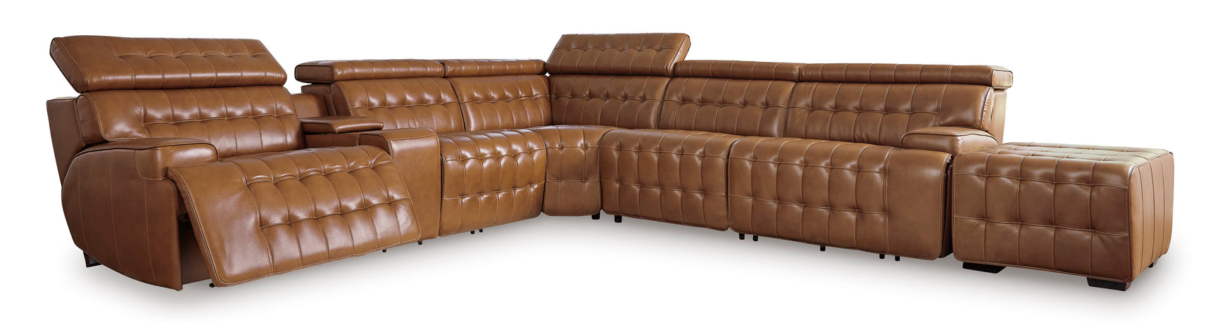 Temmpton Chocolate Oversized Accent Ottoman - Ornate Home