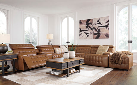 Temmpton Chocolate Oversized Accent Ottoman - Ornate Home