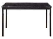 Tempe Black Marble-Top Dining Table - Ornate Home