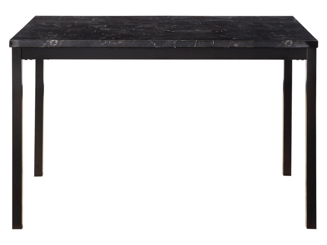 Tempe Black Marble-Top Dining Table - Ornate Home