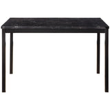 Tempe Black Marble-Top Dining Table - Ornate Home