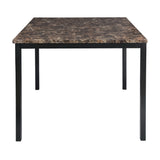 Tempe Brown / Black 5-piece Counter Dinig Table Set - Ornate Home