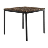 Tempe Brown / Black 5-piece Dinig Table Set - Ornate Home