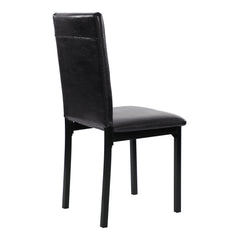 Tempe Brown / Black 5-piece Dinig Table Set - Ornate Home