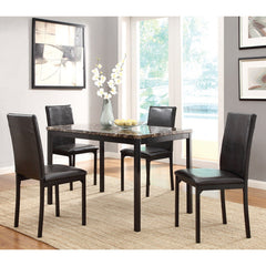 Tempe Brown/Black Side Chair (Set of 2) - Ornate Home