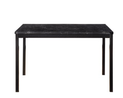 Tempe Dark Brown / Black 5-piece Dinig Table Set - Ornate Home