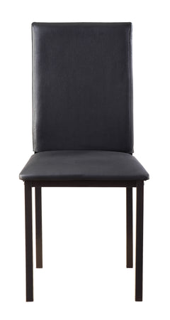 Tempe Dark Brown / Black 5-piece Dinig Table Set - Ornate Home