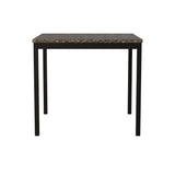 Tempe Richly Hued Brown Faux Marble Top Counter Height Table - Ornate Home