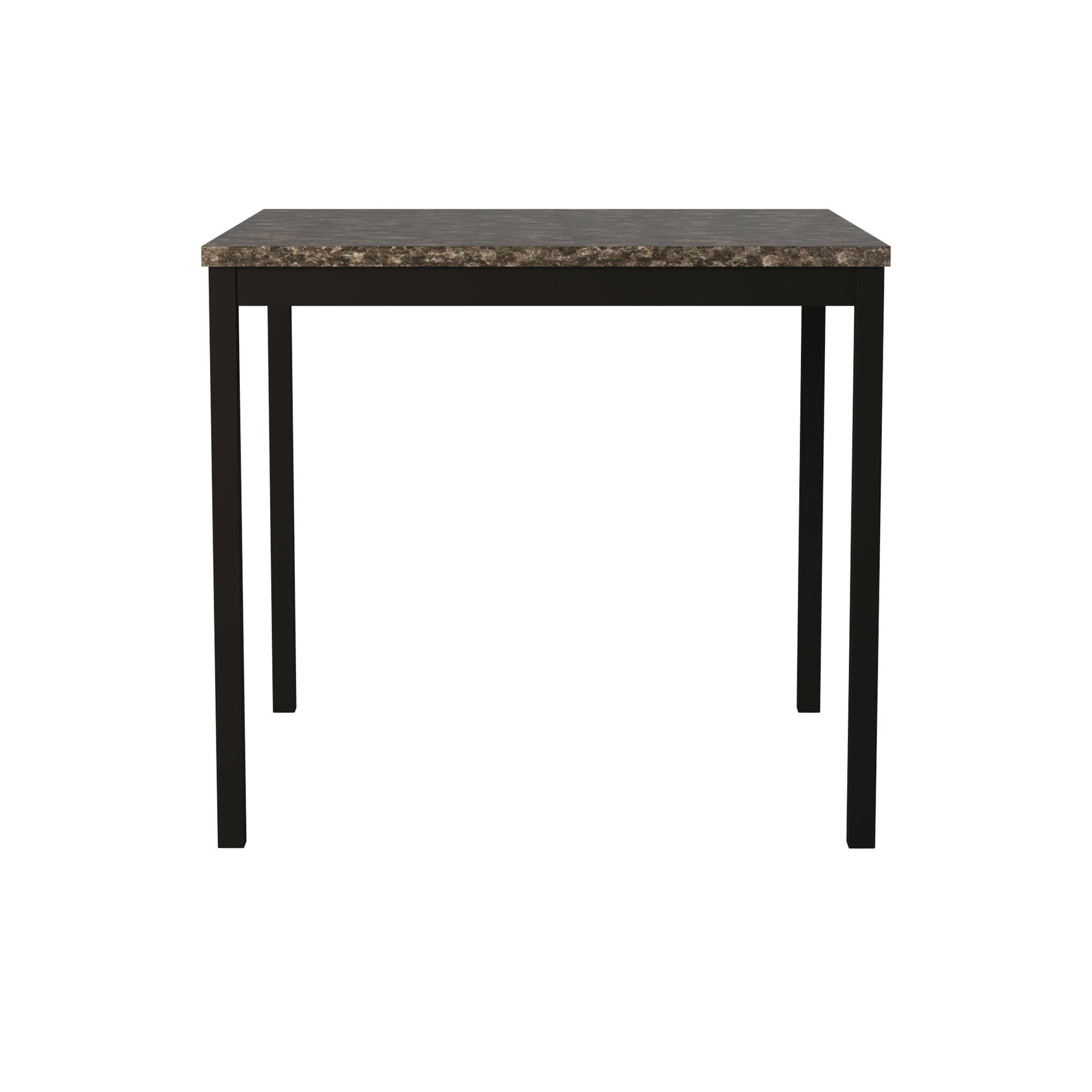 Tempe Richly Hued Brown Faux Marble Top Counter Height Table - Ornate Home