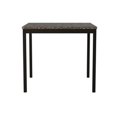 Tempe Richly Hued Brown Faux Marble Top Counter Height Table - Ornate Home