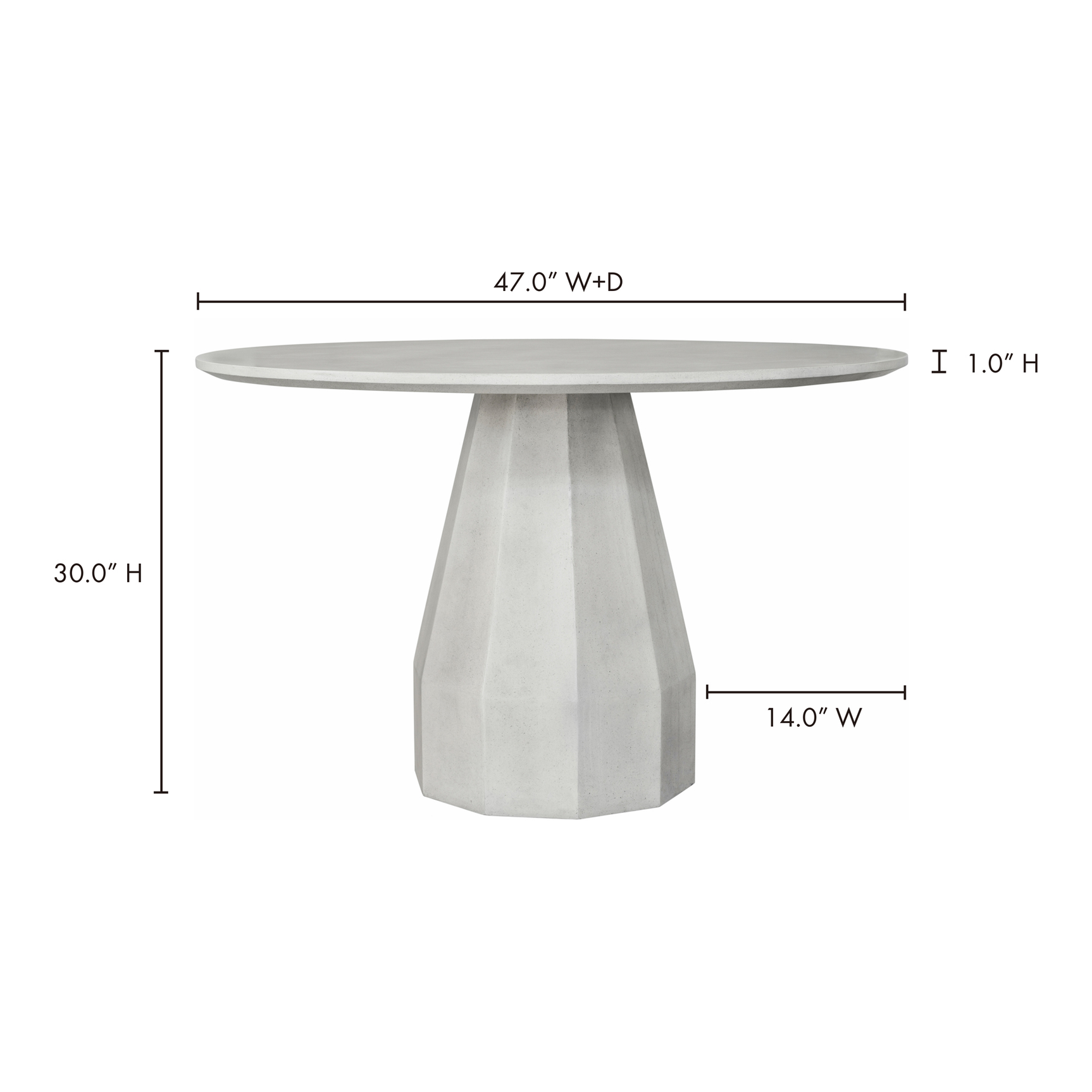 Templo Antique White Outdoor Dining Table - Ornate Home