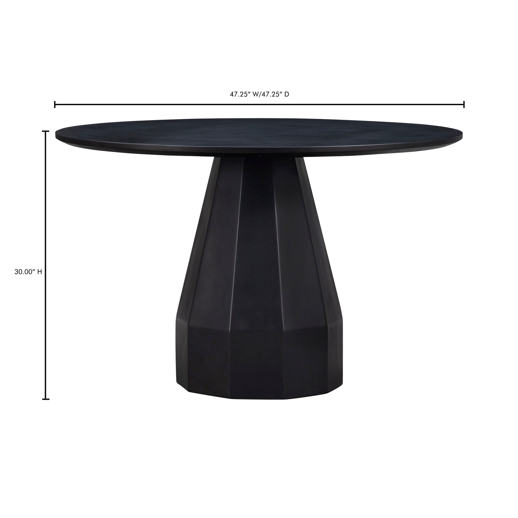 Templo Black Outdoor Dining Table - Ornate Home