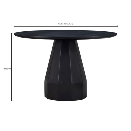 Templo Black Outdoor Dining Table - Ornate Home