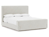 Tempo Larza/White/Cream California King Panel Bed - Ornate Home
