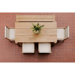 Tempo Natural Outdoor Dining Bench - Ornate Home