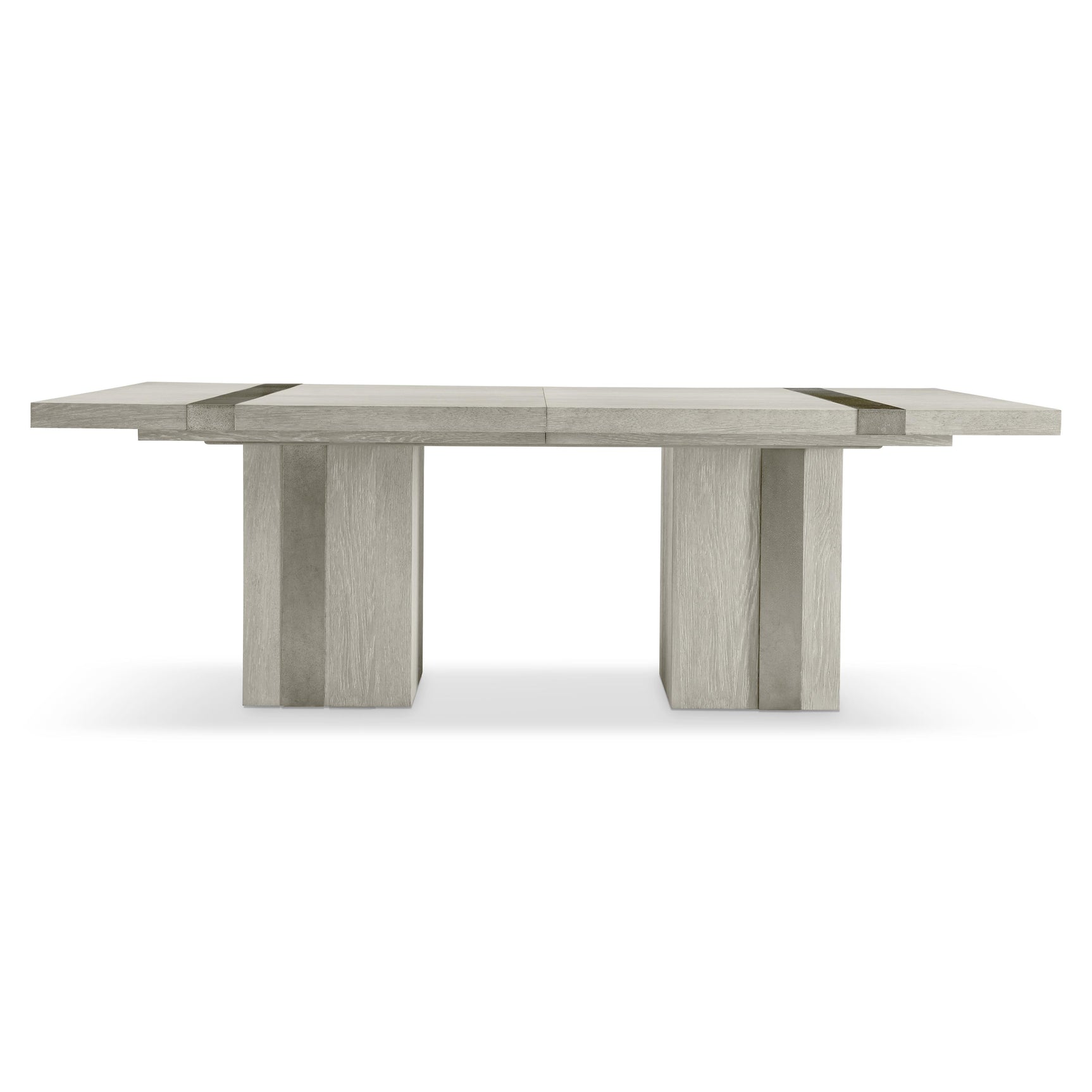 Tempo Satin Nickel Dining Table - Ornate Home