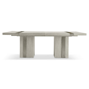 Tempo Satin Nickel Dining Table - Ornate Home