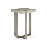 Tempo Satin Nickel/Larza Accent Table - Ornate Home