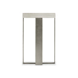 Tempo Satin Nickel/Larza Accent Table - Ornate Home