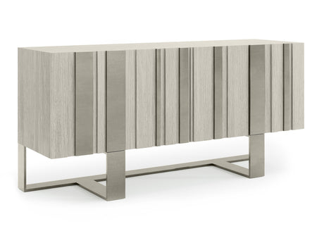 Tempo Satin Nickel/Larza Buffet (68" W) - Ornate Home