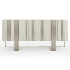 Tempo Satin Nickel/Larza Buffet (68" W) - Ornate Home