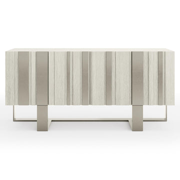 Tempo Satin Nickel/Larza Buffet (68" W) - Ornate Home