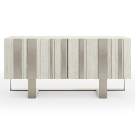 Tempo Satin Nickel/Larza Buffet (68" W) - Ornate Home