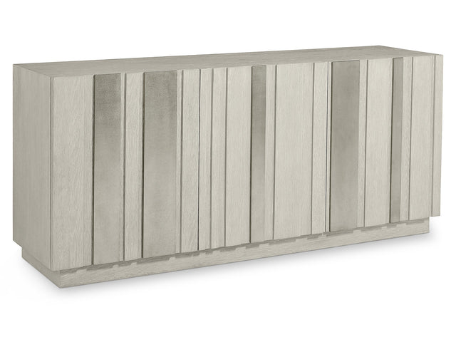 Tempo Satin Nickel/Larza Buffet (72" W) - Ornate Home