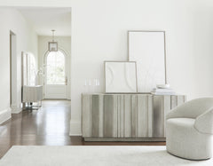 Tempo Satin Nickel/Larza Buffet (72" W) - Ornate Home