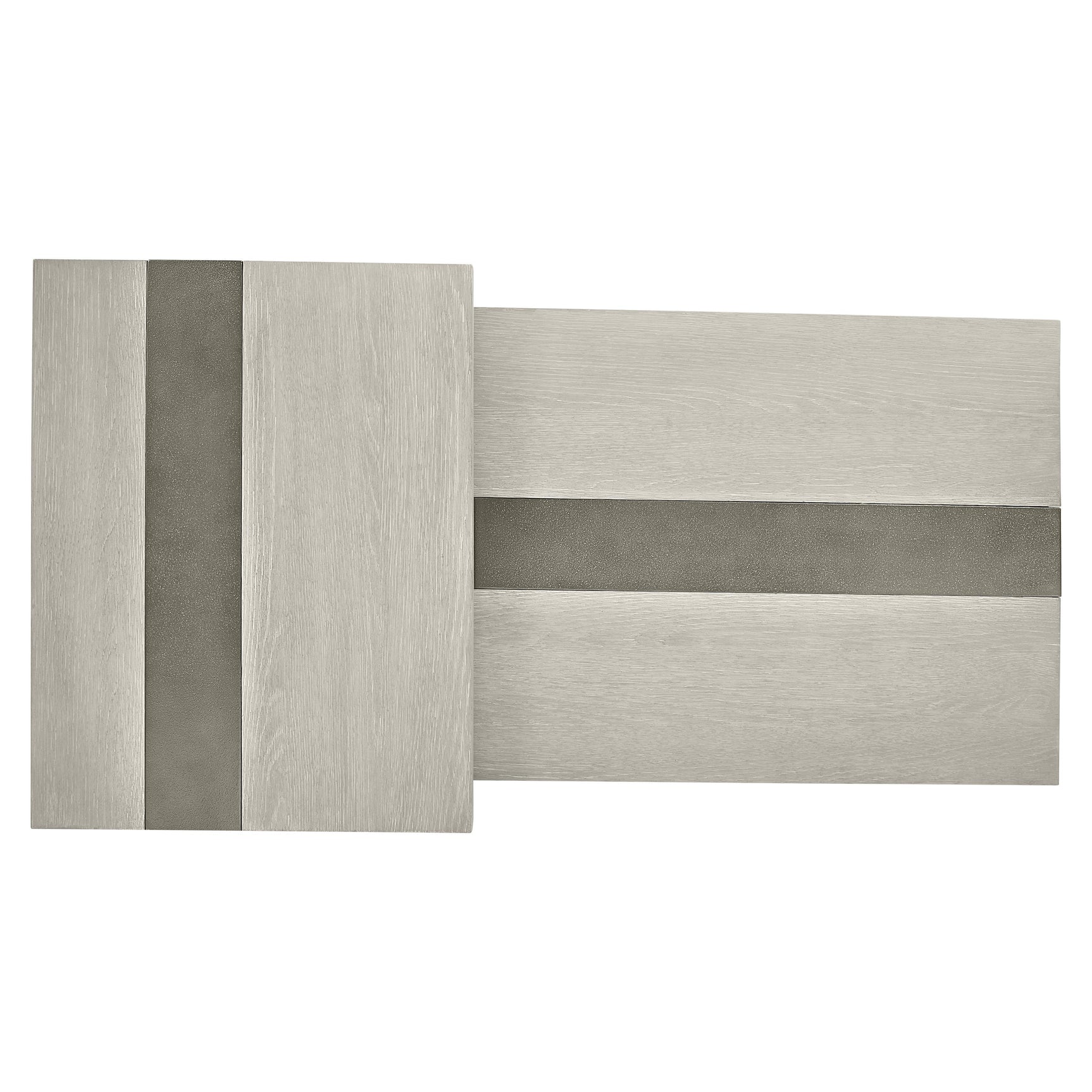 Tempo Satin Nickel/Larza Cocktail Table - Ornate Home