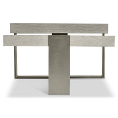 Tempo Satin Nickel/Larza Cocktail Table - Ornate Home