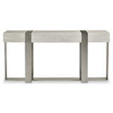 Tempo Satin Nickel/Larza Console Table - Ornate Home