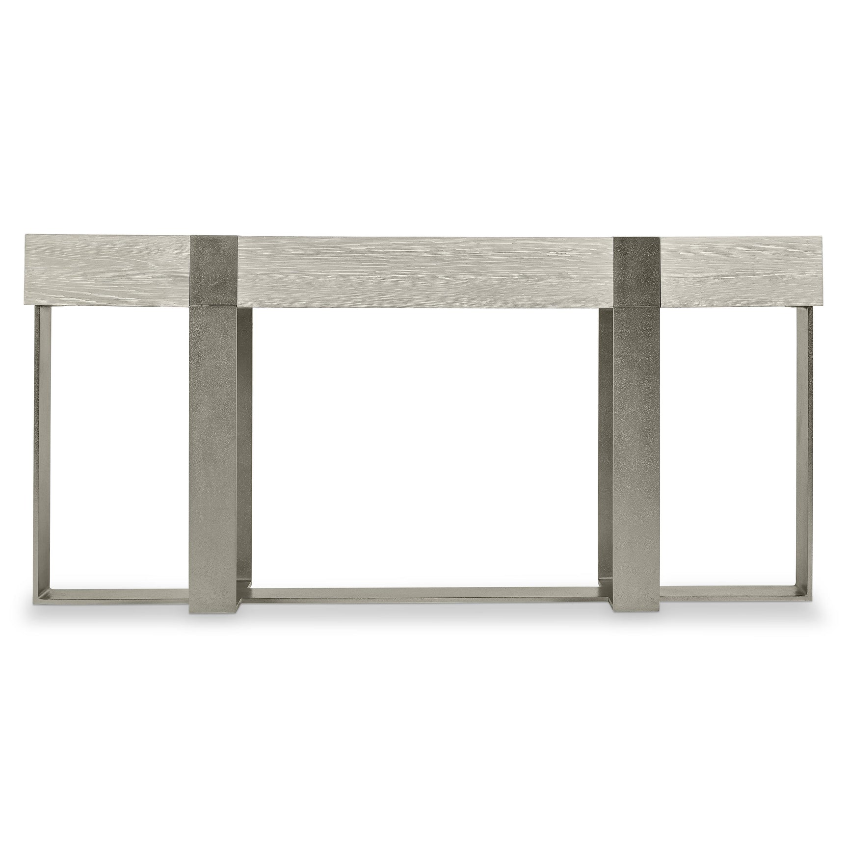 Tempo Satin Nickel/Larza Console Table - Ornate Home