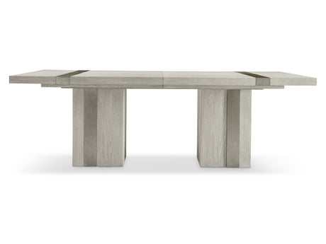 Tempo Satin Nickel/Larza Dining Table - Ornate Home