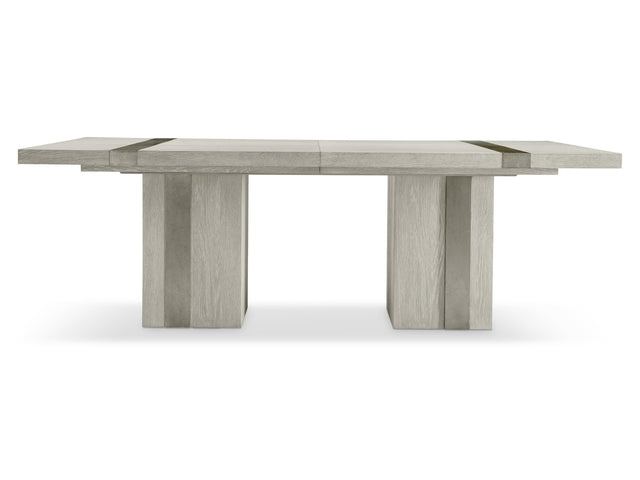 Tempo Satin Nickel/Larza Dining Table - Ornate Home