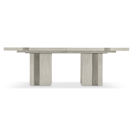 Tempo Satin Nickel/Larza Dining Table - Ornate Home