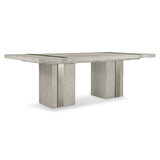 Tempo Satin Nickel/Larza Dining Table - Ornate Home
