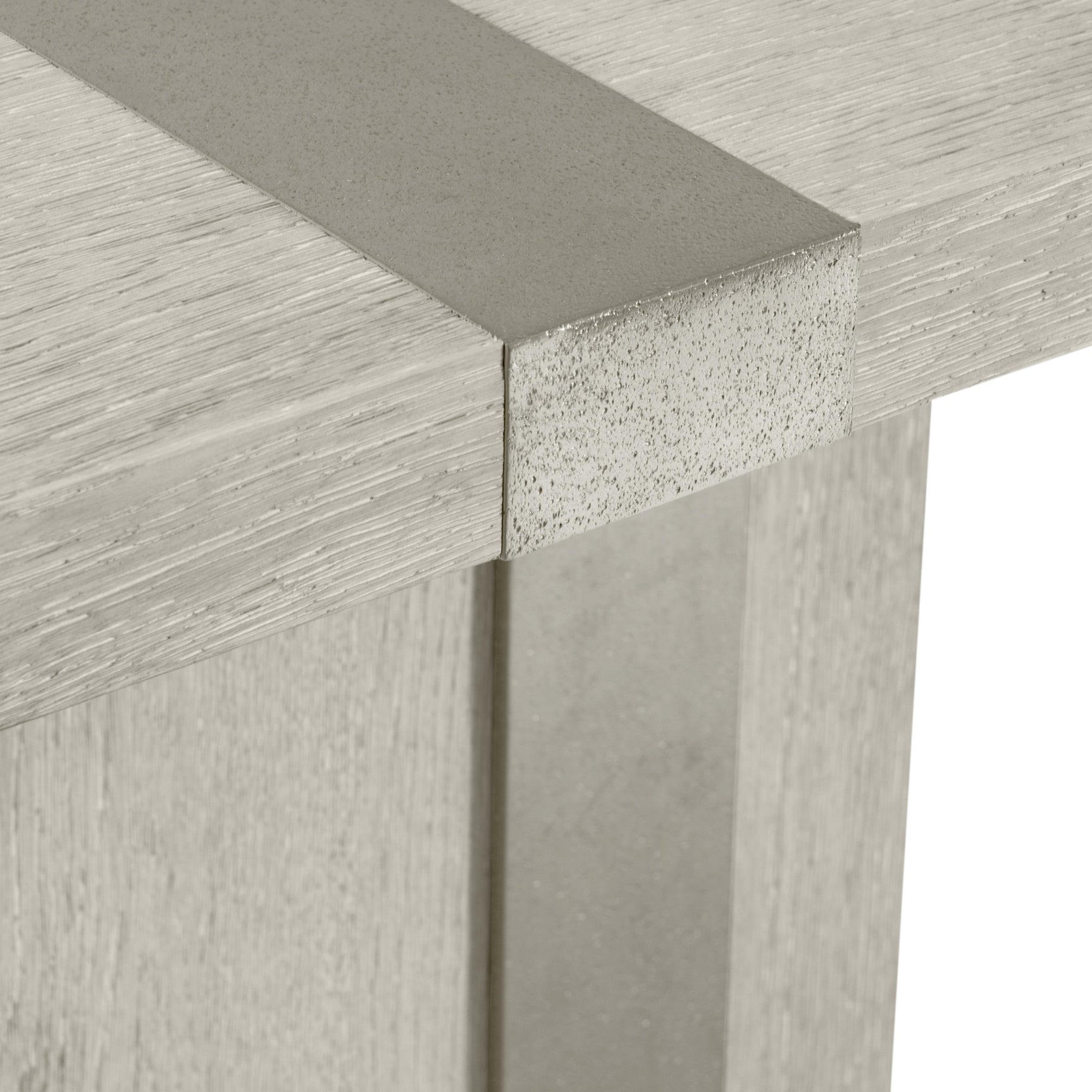 Tempo Satin Nickel/Larza Dining Table - Ornate Home