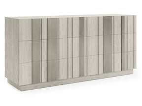 Tempo Satin Nickel/Larza Dresser - Ornate Home
