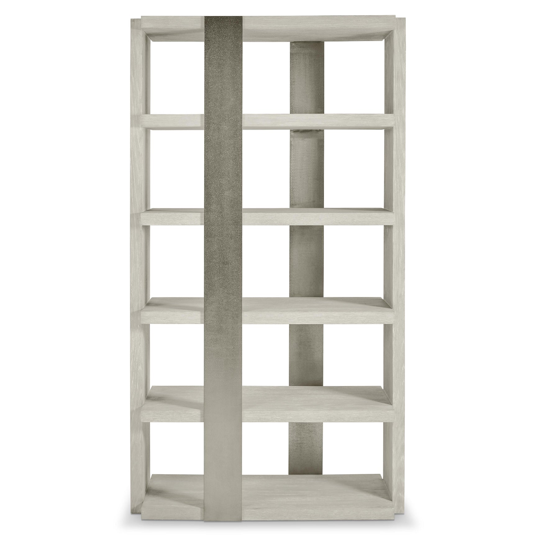 Tempo Satin Nickel/Larza Etagere - Ornate Home