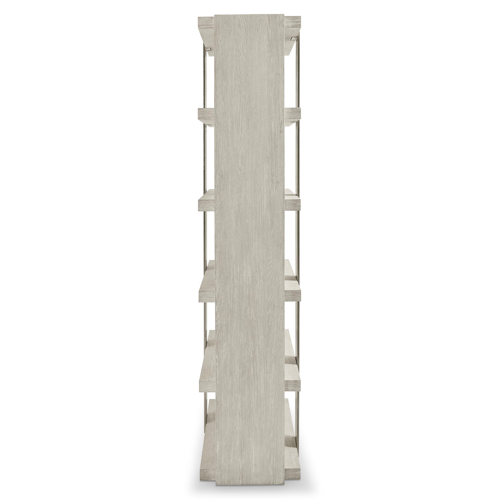Tempo Satin Nickel/Larza Etagere - Ornate Home