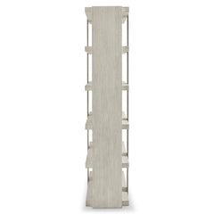Tempo Satin Nickel/Larza Etagere - Ornate Home