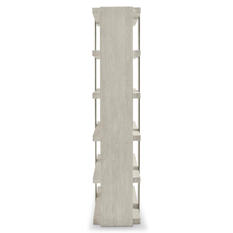 Tempo Satin Nickel/Larza Etagere - Ornate Home