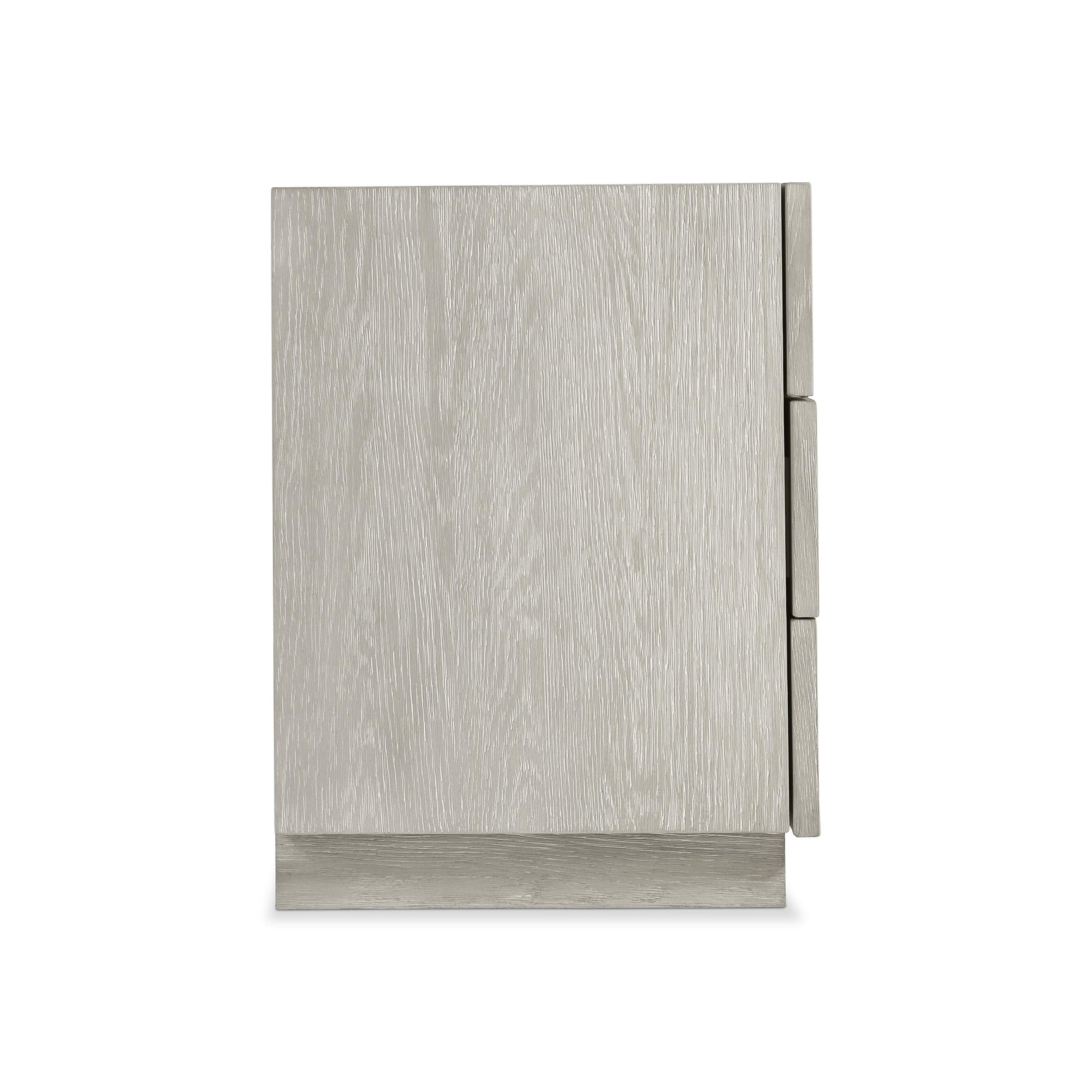 Tempo Satin Nickel/Larza Nightstand (32" W) - Ornate Home