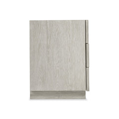 Tempo Satin Nickel/Larza Nightstand (32" W) - Ornate Home