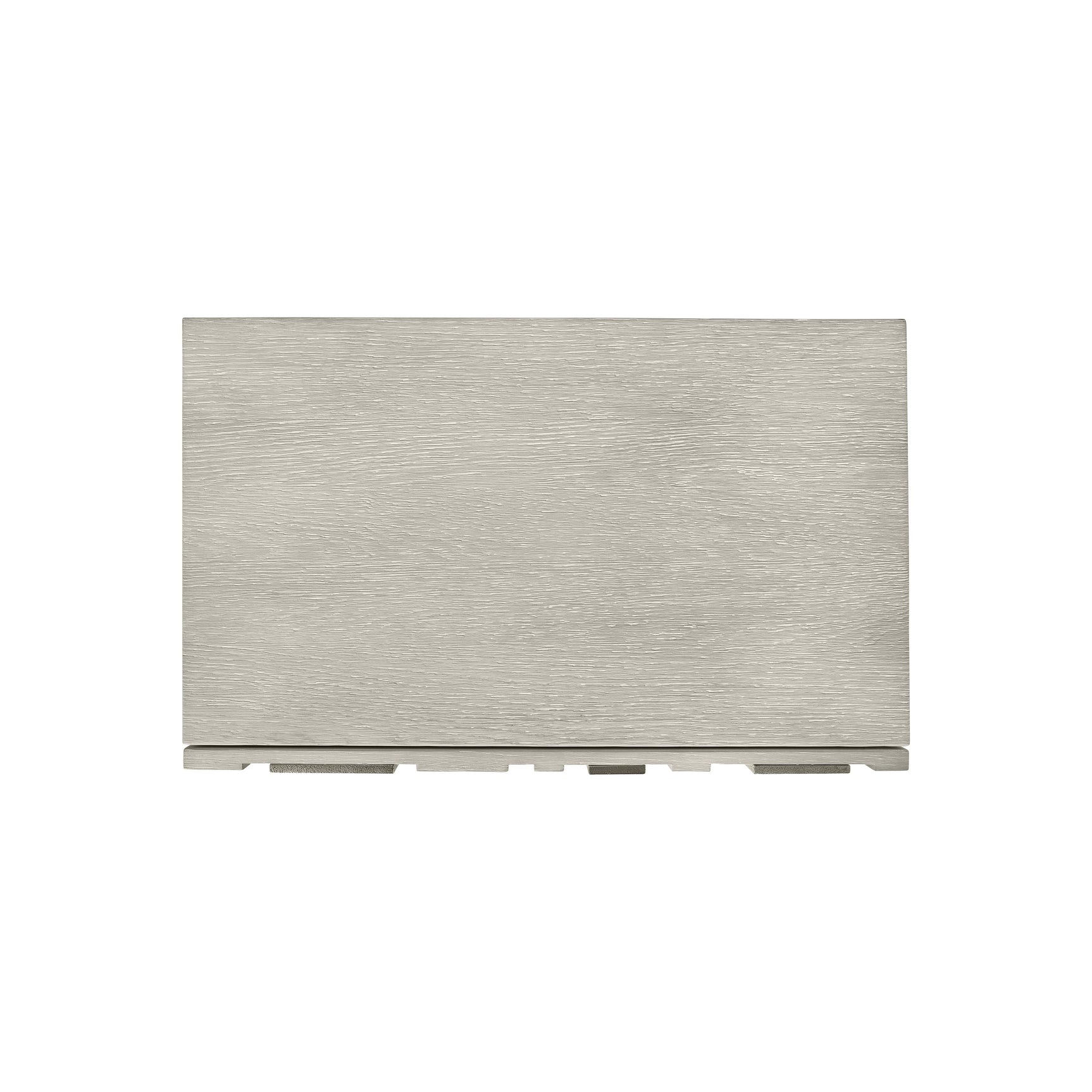 Tempo Satin Nickel/Larza Nightstand (32" W) - Ornate Home
