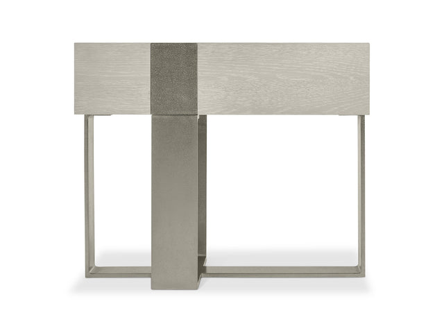 Tempo Satin Nickel/Larza Nightstand - Ornate Home