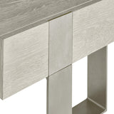 Tempo Satin Nickel/Larza Nightstand - Ornate Home