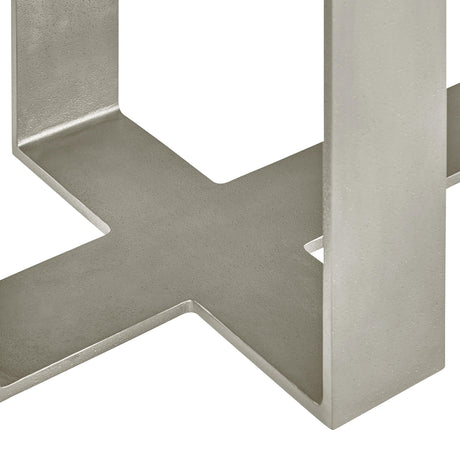 Tempo Satin Nickel/Larza Nightstand - Ornate Home